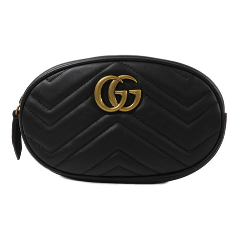 GUCCI 牛皮皮革GG Marmont Belt Bag腰包