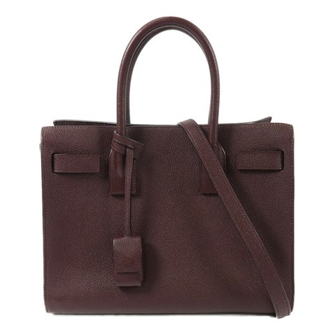 YVES SAINT LAURENT 牛皮皮革Sac De Jour Nano手挽肩背兩用袋