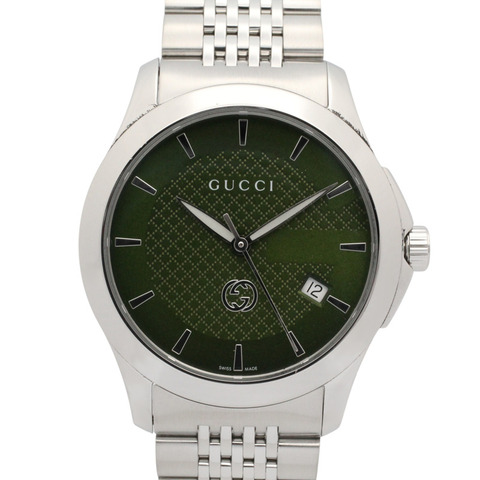 Gucci G-Timeless腕錶，不鏽鋼材質，男款，綠色。