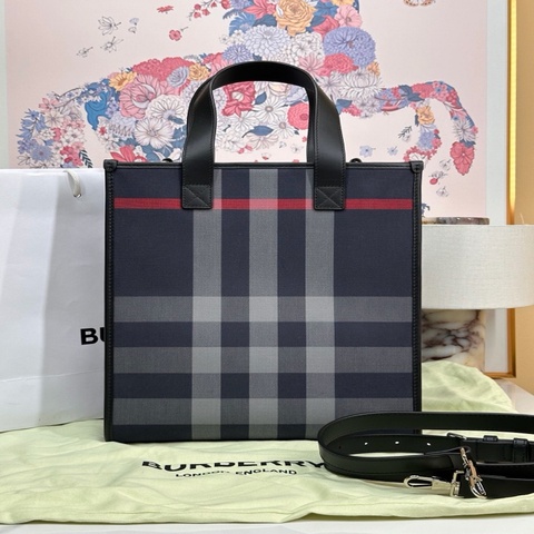 BURBERRY 巴寶莉 格紋托特斜挎包 手提包 經典vintage格紋