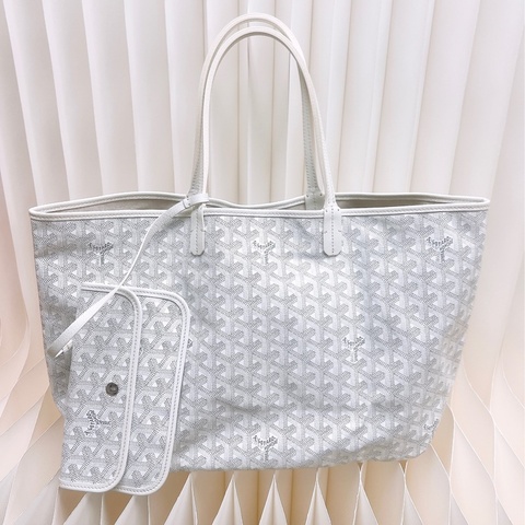 Goyard saint louis pm 白色老花托特包