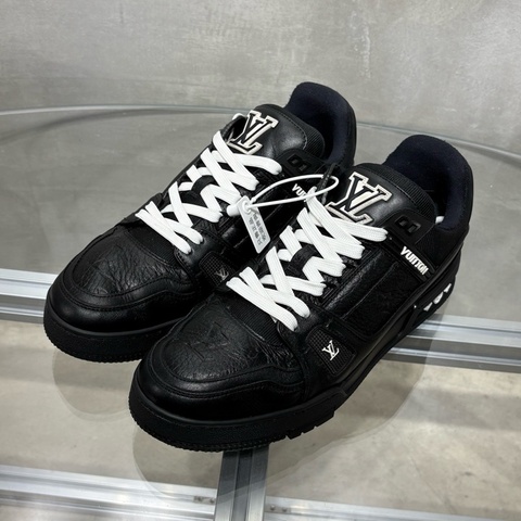 Louis Vuitton/路易威登 LV Trainer 黑武士 黑色藝術館 尺碼/UK7 41碼
