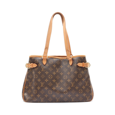 棕色 原花帆布 Batignolles Horizontal 肩背包【LOUIS VUITTON LV 路易威登】 M51154