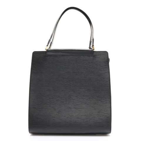黑色 EPI 水波紋牛皮 Figari MM 手提包【LOUIS VUITTON LV 路易威登】 M52002