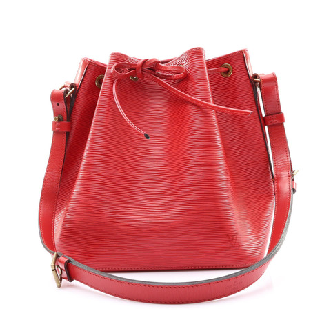 紅色 Epi水波紋牛皮 Petit Noe 水桶包【LOUIS VUITTON LV 路易威登】 M44107