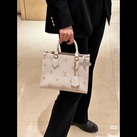 Lv on the go草莓牛奶 托特包 小號 99新✨️