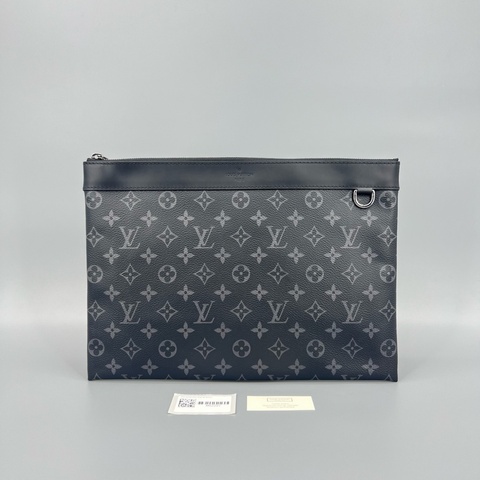 Louis Vuitton 路易威登 黑老花黑武士手拿包 34*24