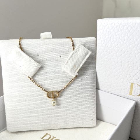 香緹國際精品 Dior 珍珠 logo項鍊 1108