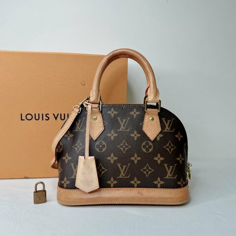 LV Alma BB老花艾瑪手提斜背包
