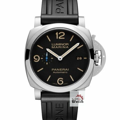 【大眾名錶】PANERAI沛納海 PAM01312 最熱門款 2018/08 菸草三明治面盤 藍色秒針 大眾名錶G340