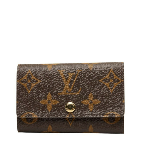 路易威登 Monogram Multicles 6 鑰匙包，6 環，M62630，棕色皮革，女士 LOUIS VUITTON