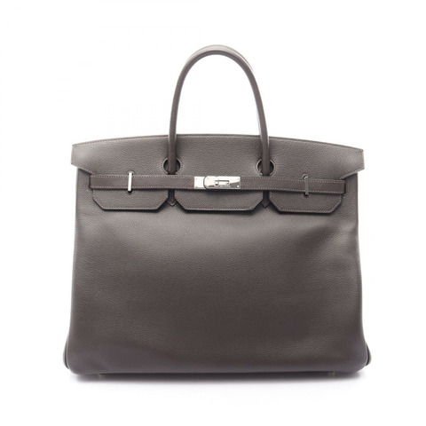 愛馬仕 Birkin 40 手提包 N 健行皮革 ebene 二手 女士 SHW