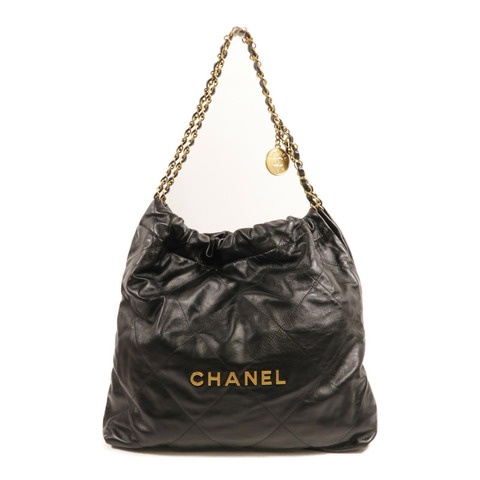 CHANEL 牛皮皮革C22 Medium鏈帶肩背袋