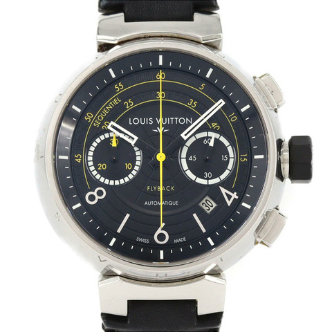 路易威登 Tambour Flyback Chrono Volé II 限量版 Q102B 精鋼自動腕錶