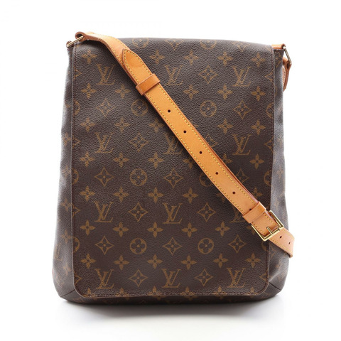 路易威登 Musette 單肩斜背包 M51256 Monogram 帆布皮革二手