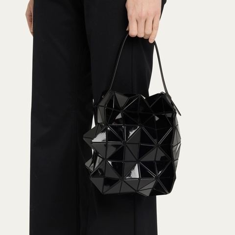 BAO BAO ISSEY MIYAKE Lucent XS 亮面黑色手提包