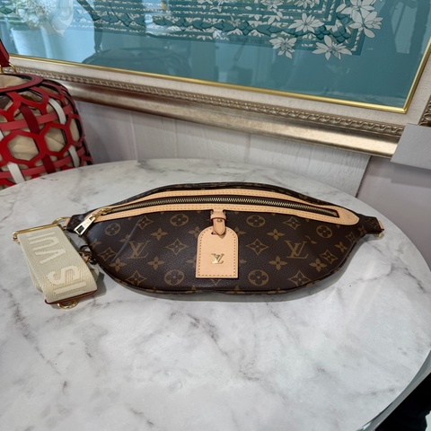 LV 原花HighRise金釦一字拉胸腰包M46784