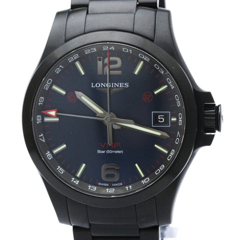 浪琴表 Conquest VHP GMT 精鋼自動男士腕錶 L3.718.2 全新未使用