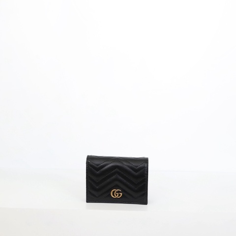 二手Gucci Marmont 馬夢短夾 黑色款