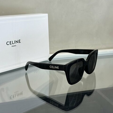 CELINE CELINE字母鏡腳方框太陽眼鏡