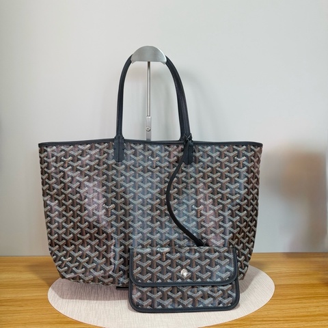 goyard/戈雅 黑色中號滿印老花托特包子母包單肩包購物袋