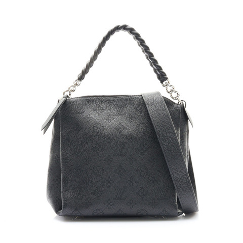 黑色 原花壓紋牛皮 Babylone Chain BB 兩用包【LOUIS VUITTON LV 路易威登】 M51223