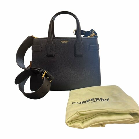 【美收精品】BURBERRY 藍色肩背包 5-671
