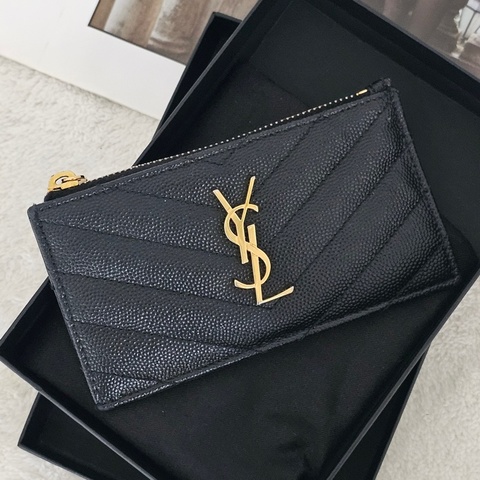 YSL卡夾零錢包