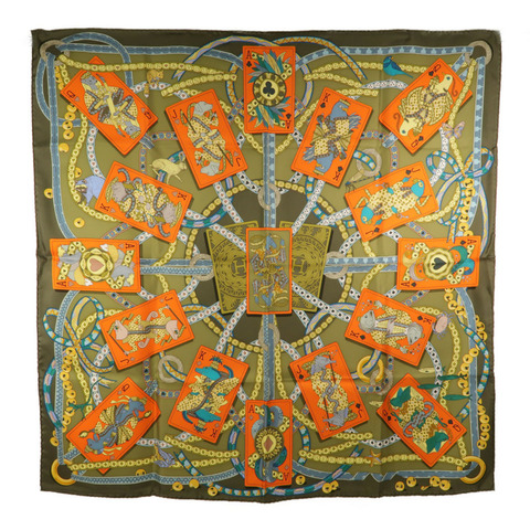 HERMES 絲質Scarf 90x90絲巾