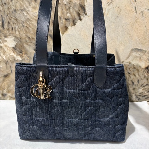 Dior 單寧布Toujours中型手提包