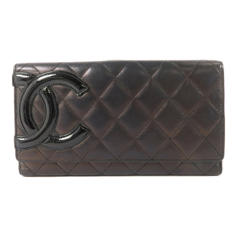 CHANEL 牛皮皮革Cambon Long Wallet長錢包
