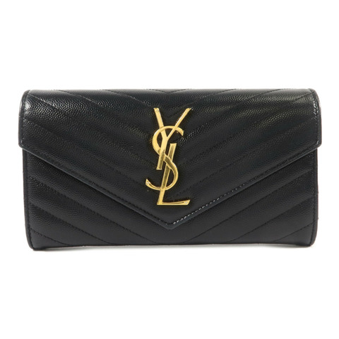 SAINT LAURENT 牛皮皮革Long Wallet長錢包