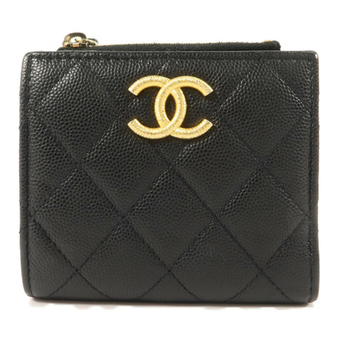 CHANEL 牛皮皮革Bifold Wallet錢包