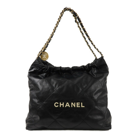 CHANEL 牛皮皮革Chanel 22 Medium鏈帶肩背袋