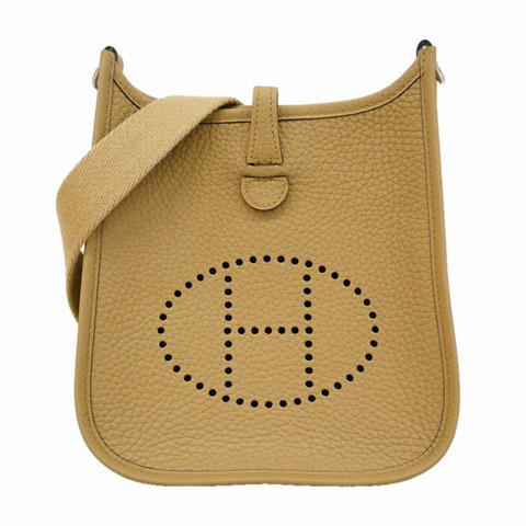 Hermes 單肩包 Evelyne TPM Taurillon Clemence Poussière K Stamp 女士