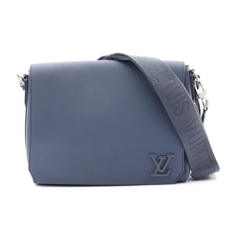 Takeoff Messenger 肩背包 深藍色 牛皮【LOUIS VUITTON LV 路易威登】 M21363