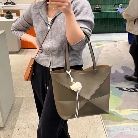 【威選精品】🤎 LOEWE Puzzle Fold 中號托特包
