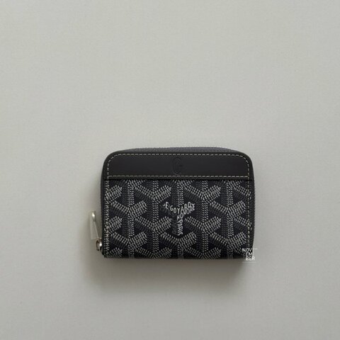 全新🆕 Goyard 戈雅 Mini Matignon 拉鏈零錢包 灰色