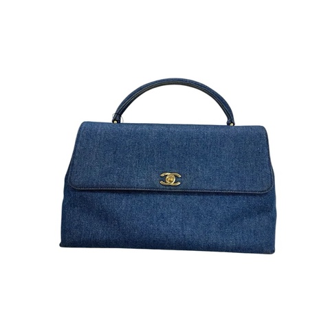 Chanel 牛仔雙C扣凱莉晚宴包