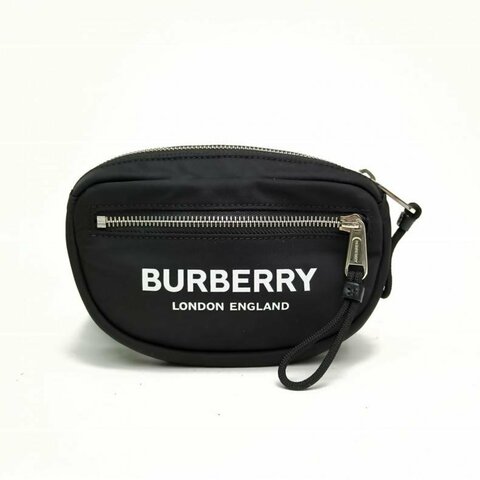 Burberry 黑色尼龍斜挎包