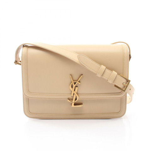SAINT LAURENT PARIS Solferino 肩挎斜背包 634305 皮革 米色