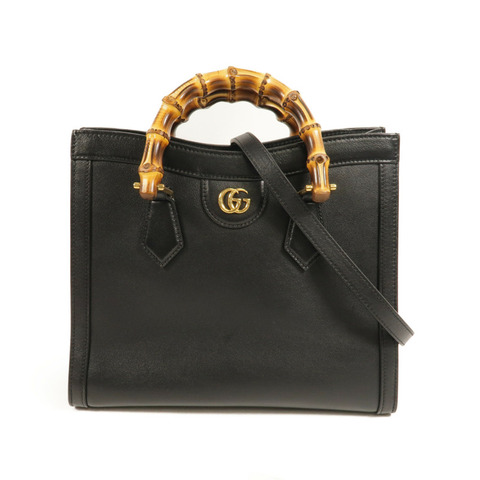 GUCCI 牛皮皮革Diana Tote Small手挽肩背袋兩用袋