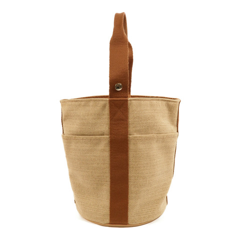 HERMES 帆布Saxo MM手挽袋