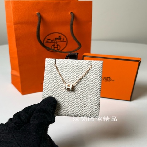 Hermes Mini Pop H白色項鏈（全新未使用）