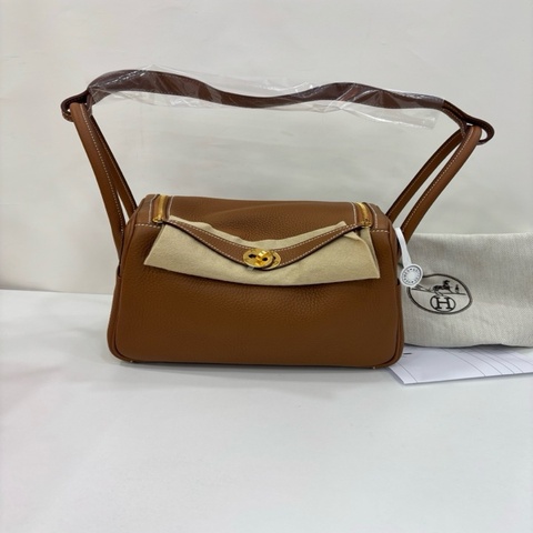 Hermes 愛馬仕 Lindy26 金棕金扣 TC皮 G刻 全新 官網購證