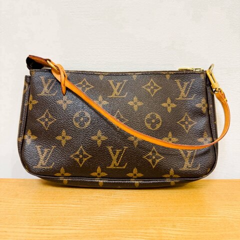 LV M51980 老花麻將包 經典小巧Monogram印花帆布手提/肩背包