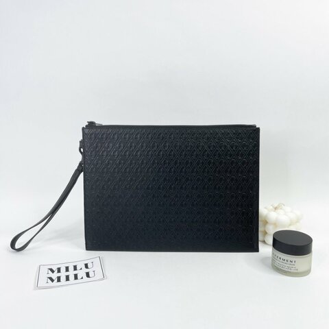 YSL 菱格紋平板電腦手拿包