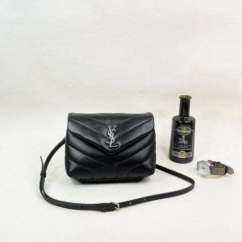 YSL LOULOU Toy 黑銀