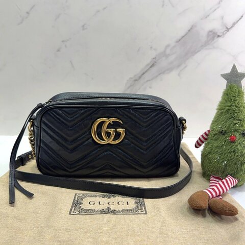 GUCCI GG Marmont拉鍊相機包
