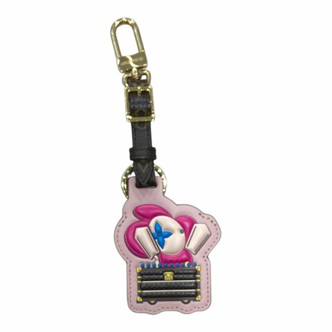 LOUIS VUITTON 路易威登 M69859 VIVIENNE 行李吊牌 PVC帆布 粉色